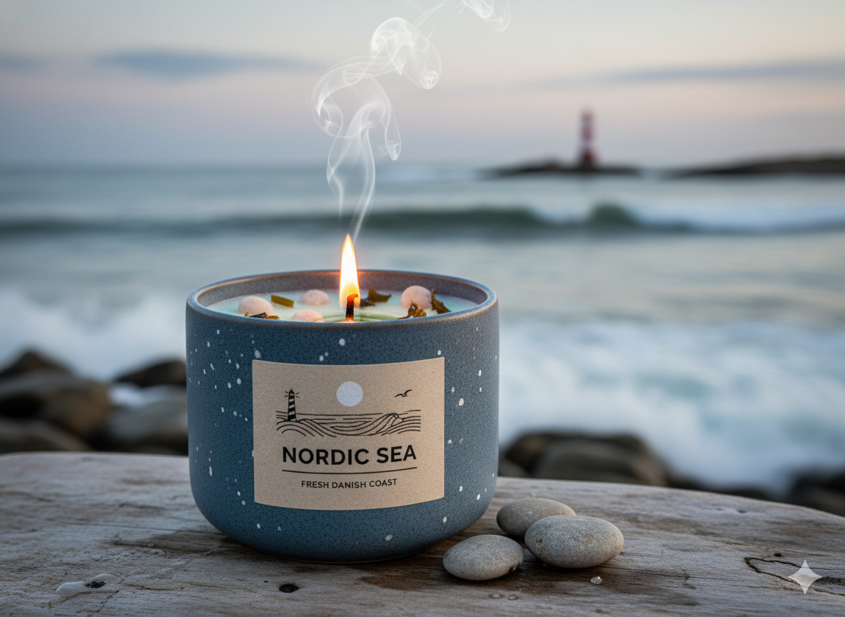 Nordisk Hav Aromatisk Stearinlys